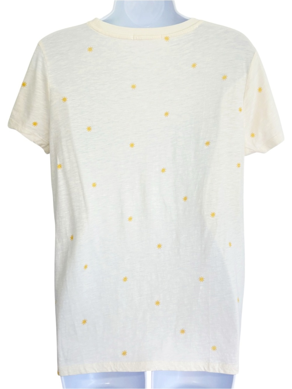 MARINE LAYER Sunshine Sun Print Cream Cotton Modal T-Shirt Tee Small - Picture 3 of 8